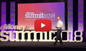 Eric Roberge speaking at Money Summit 2018